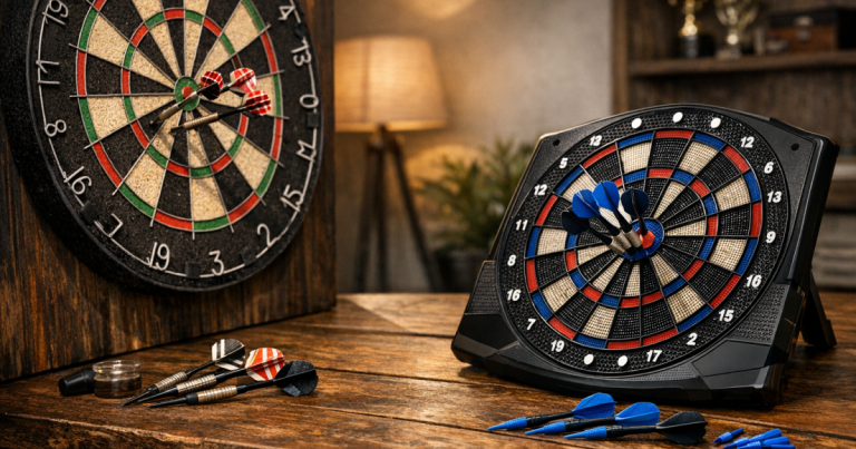 bristle vs electronic dartboards