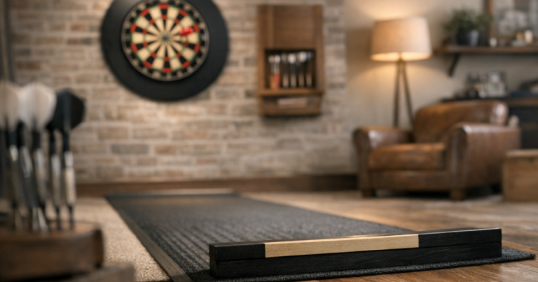 home darts oche setup