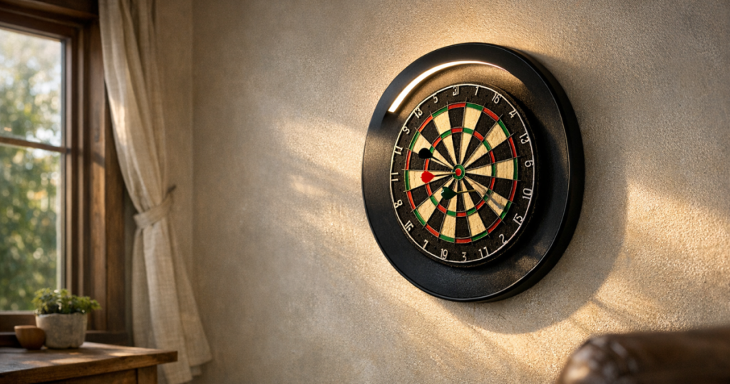 dartboard lighting setup