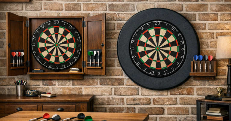 dartboard cabinet