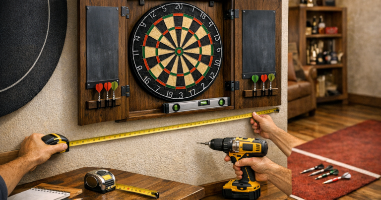 dartboard cabinet dimensions