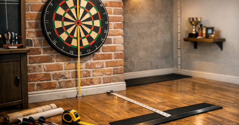 dartboard height and distance