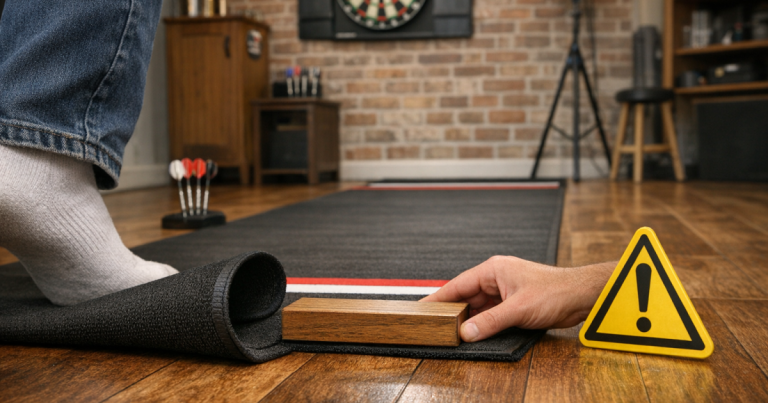 darts mat safety