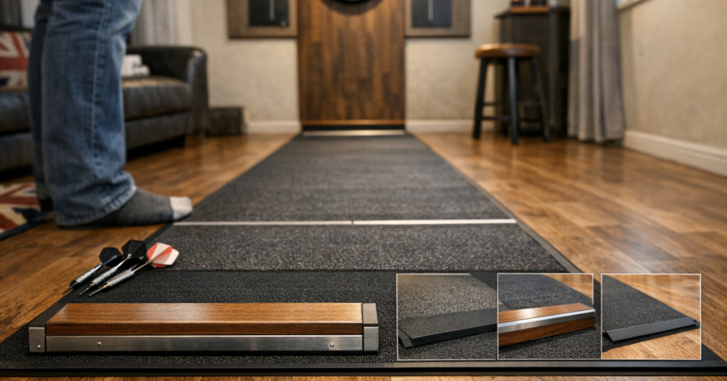 darts mat size