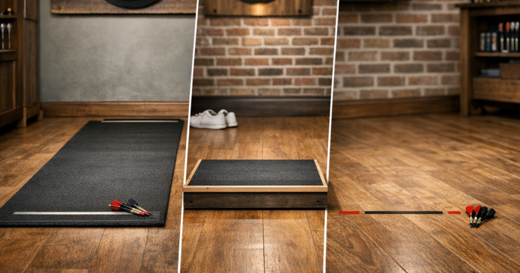 darts oche setup