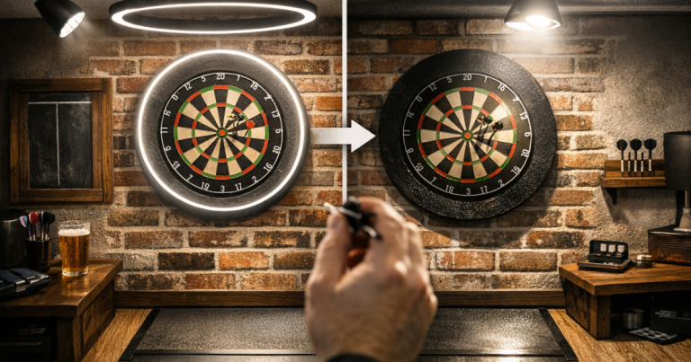 glare-free darts lighting