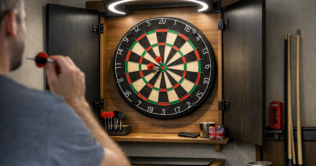 shadow-free dartboard lighting