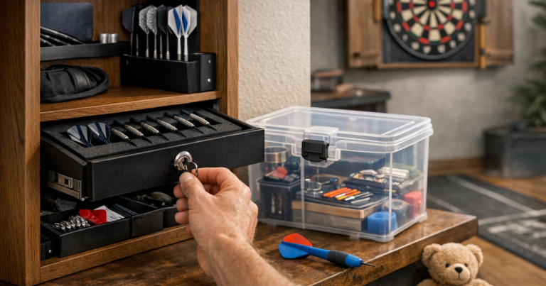 child-safe darts storage