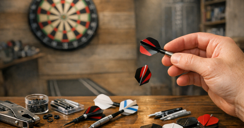 dart flights falling off