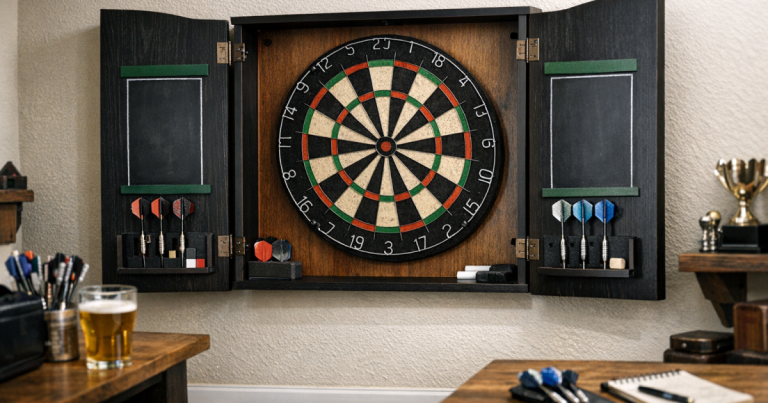 Dart World Dartboard Storage Cabinet review
