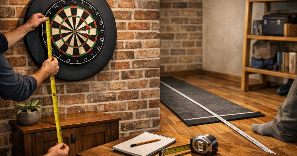 dartboard height and distance