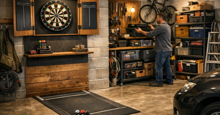 garage darts area
