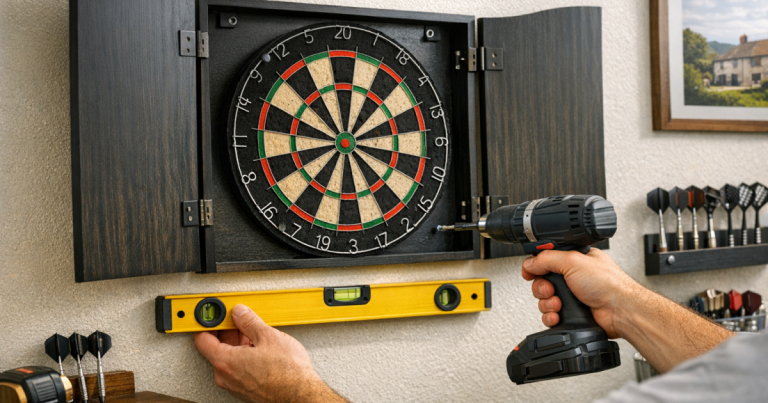 mount a dart cabinet level
