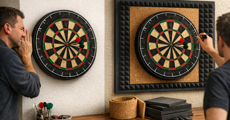 quieter dartboard