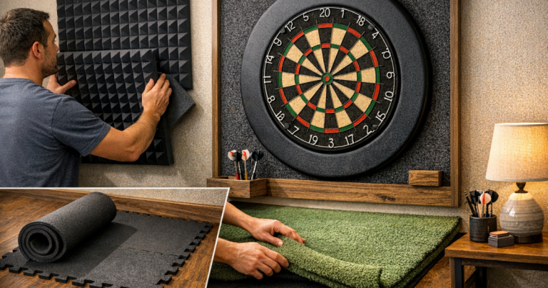 quieter darts setup
