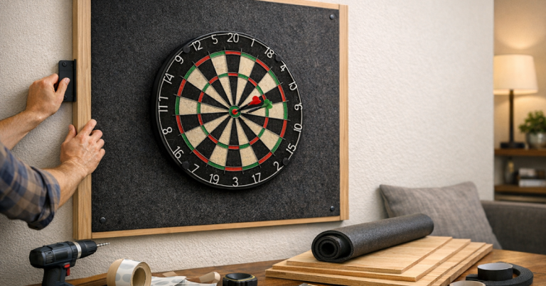 removable dartboard backboard