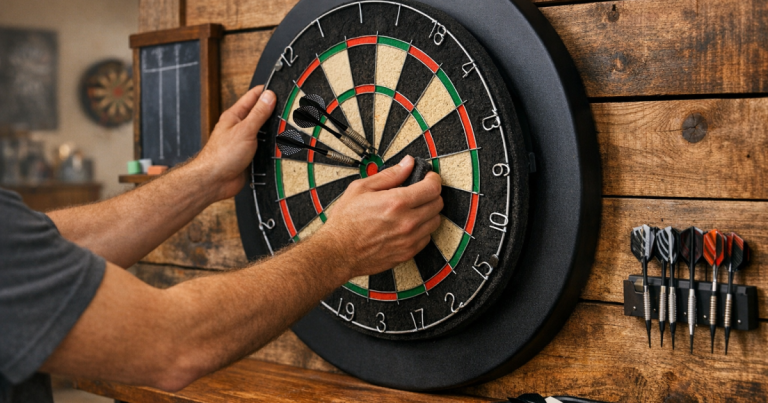 rotate a bristle dartboard