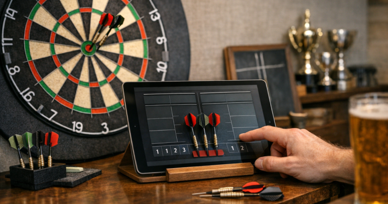 tablet darts scoreboard