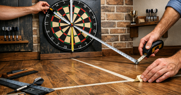 dartboard height and oche distance