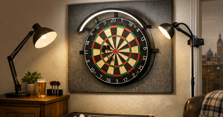 dartboard lighting for rented homes