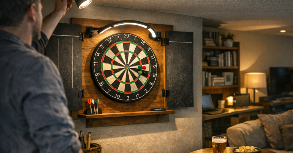 Dartboard lighting planning