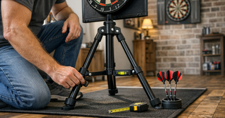 dartboard stand without wobble