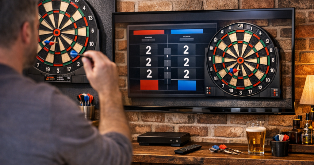 darts scoring app on TV