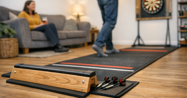 removable darts oche