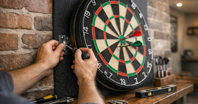 stop a dartboard spinning