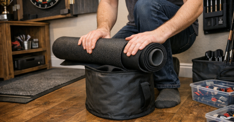 store a dart mat