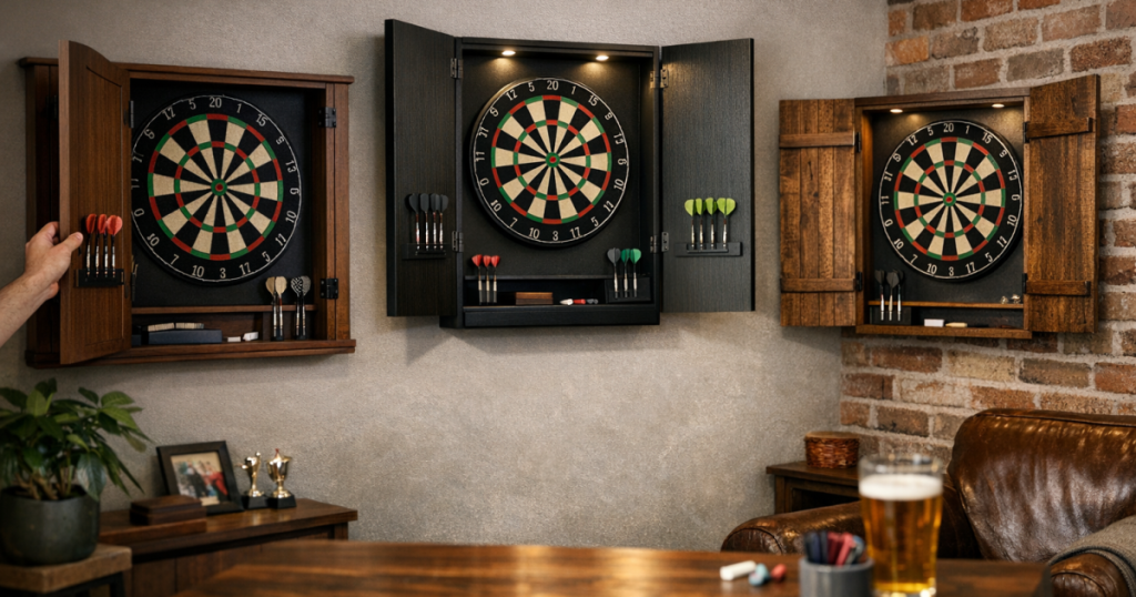dartboard cabinet