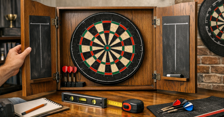 dartboard cabinet