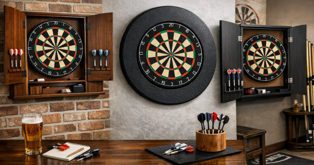 dartboard cabinets and surrounds