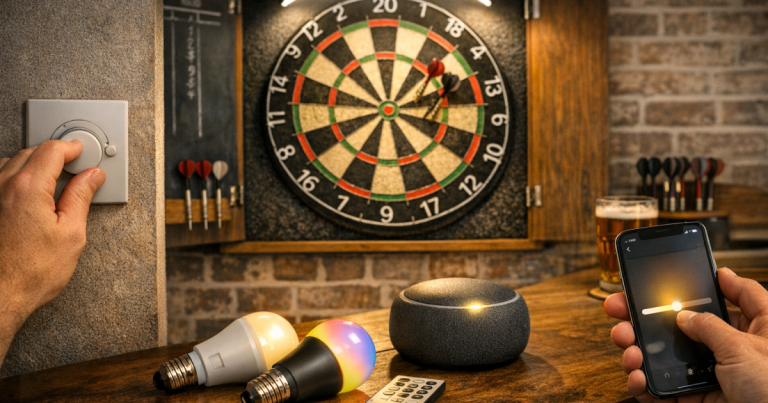 dartboard lighting controls
