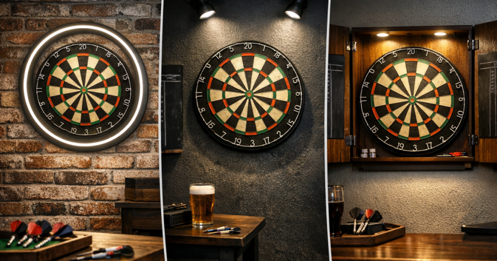 dartboard lighting types