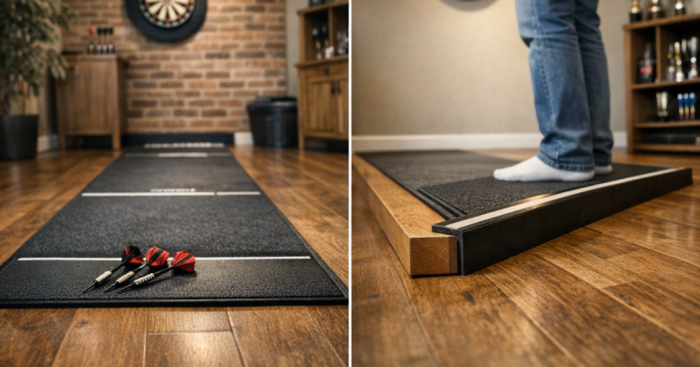 darts mat vs oche