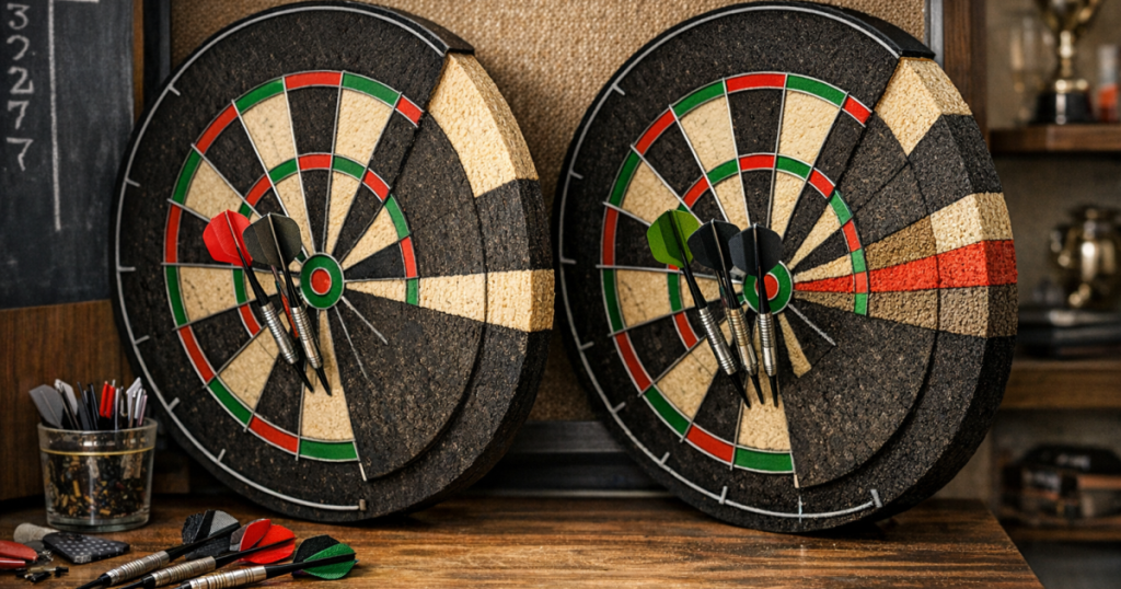dual-core and triple-core dartboards