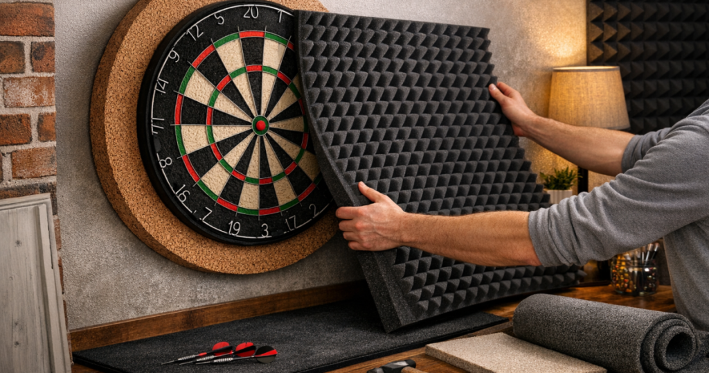 make a dartboard quieter