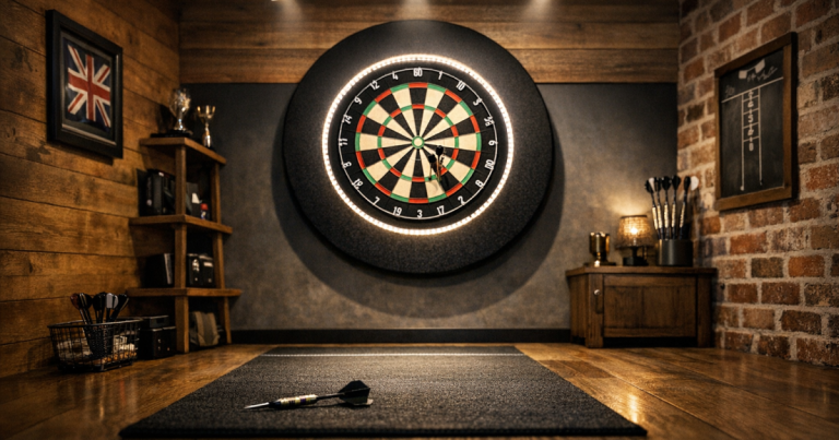 dartboard lighting zones