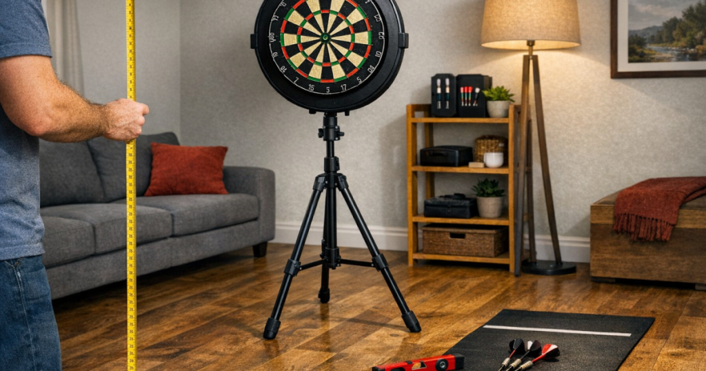 dartboard stand without drilling
