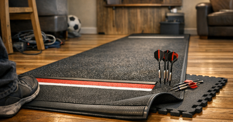 darts mat safety
