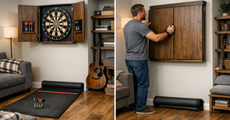 foldaway darts area