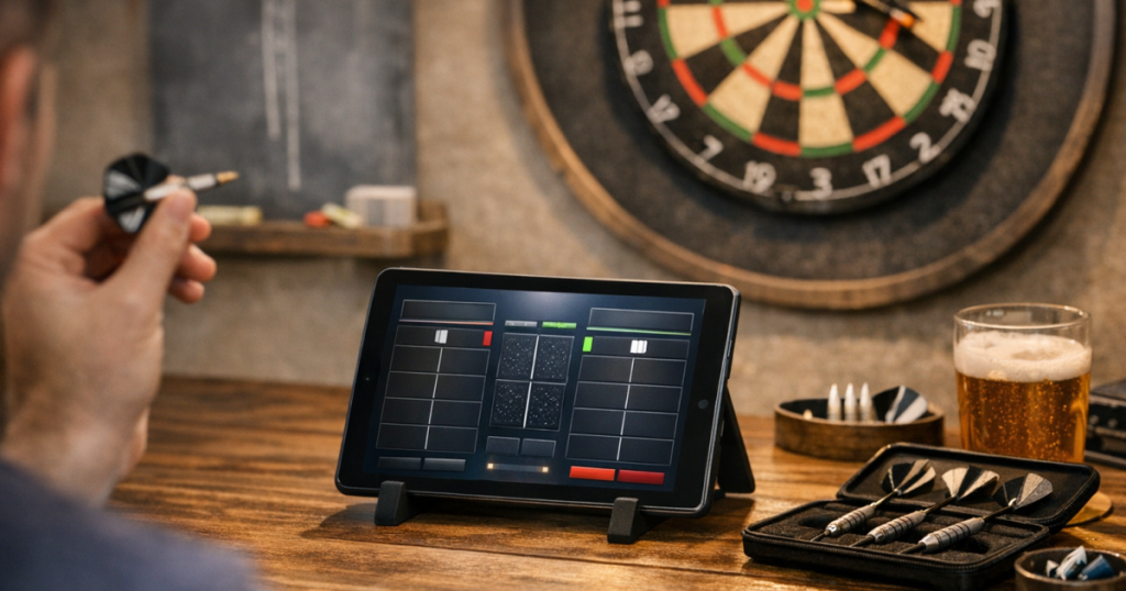 tablet darts scoreboard