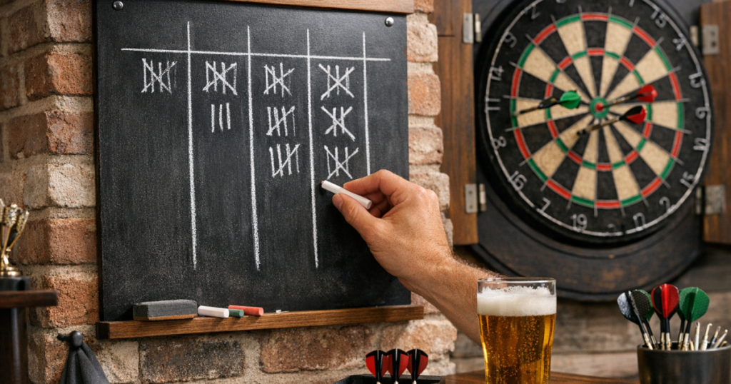 Cricket darts scoring