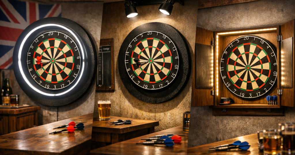 dartboard lighting types