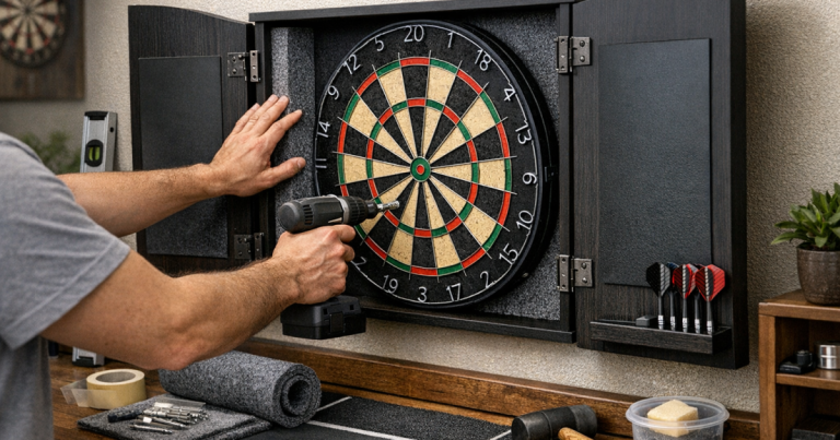 fit a dartboard cabinet
