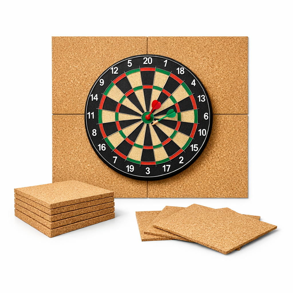 Navaris Self Adhesive Cork Board Tiles